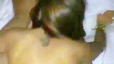 Amateur Latina Threesome with Big Booties and Lesbian Group Sex