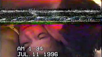 Amateur FMM Threesome on Vintage '90s Camcorder