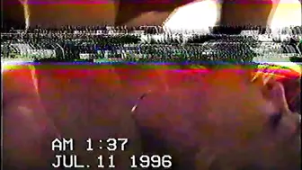 Amateur FMM Threesome on Vintage '90s Camcorder