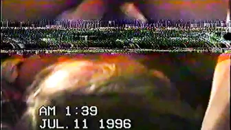 Amateur FMM Threesome on Vintage '90s Camcorder