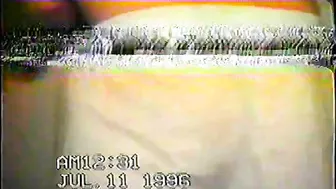 Amateur FMM Threesome on Vintage '90s Camcorder