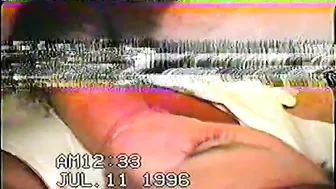 Amateur FMM Threesome on Vintage '90s Camcorder