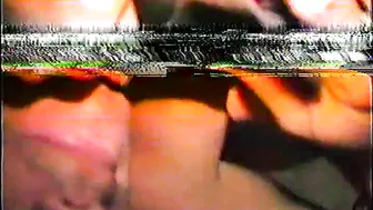 Amateur FMM Threesome on Vintage '90s Camcorder