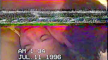 Amateur FMM Threesome on Vintage '90s Camcorder