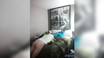 Amateur Blonde Fucks Two Men in Homemade Threesome