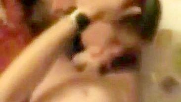 Amateur Homemade Threesome with Cuckold Hubby and Hot MILF