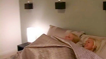 Amateur Blonde Swinger MILFs' Innocent Sleepover Turns into Group Sex Gangbang