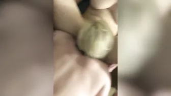 Amateur FFM Threesome - Homemade Lesbian Group Sex