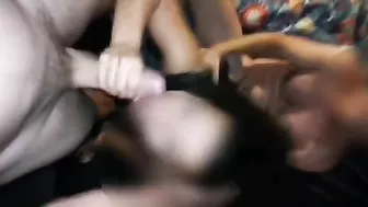 Amateur Threesome Gangbang - Homemade Spitroast Fuck