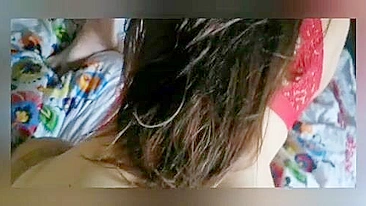 Homemade MILF Threesome Gangbang