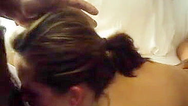 Married MILF Homemade Threesome with BBC and Cuckold Hubby