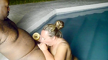 Interracial Threesome with Wife & Hubby on Vacay