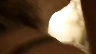 Amateur Wife French Threesome with Black & White Studs