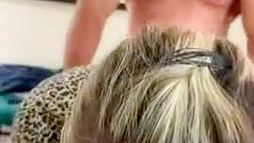 Homemade Wife Threesome with Naughty MILF and Cuckold Hubby