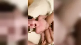 MILF Threesome Gangbang - Wife Hardcore Amateur FMM Group Fuck