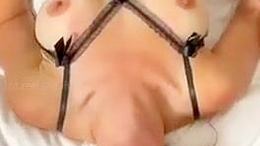 Amateur Wife Gets Big Facial in Homemade Threesome with Cuckold Hubby