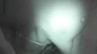 Greek Cuckold Slut Irina Gets Blowjob & Cumshot on Tits with Hubby & Friend