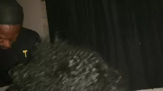 Black Ebony Fucks Two in Amateur Threesome