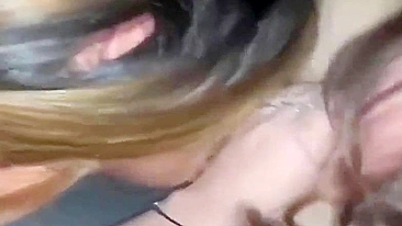 Amateur Threesome Blowjob - Homemade FFM Group Sex