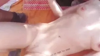 Greek Cuckold Slut Irina Public Threesome with Cheating Wife and Blowjob