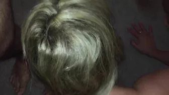 MILF Threesome - Wife First Gangbang