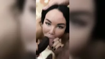 Interracial Threesome with Big Cocks and Blowjobs