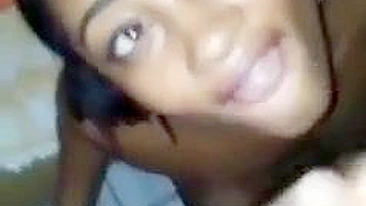 Interracial Cum Slut Gets Double Facials from Ebony Beauty