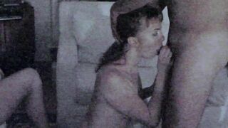 Greek Cuckold Slut Irina Blowjob & Gangbang at Homemade Sex Party with Cheating Wife