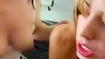 Blondes & Brunettes Go Deep in Amateur Blowjobs