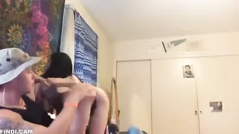 College Threesome with Hot Classmate - Amateur FMM Gangbang