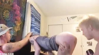 College Threesome with Hot Classmate - Amateur FMM Gangbang