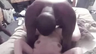 White Goddess Gets Double-teamed by Black Cocks in Homemade Porn