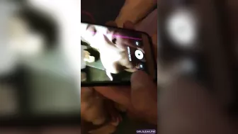 Amateur Flight Attendant Homemade Threesome with Blowjobs