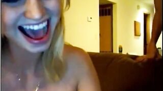 College Teens' Homemade Threesome Webcam Groupsex