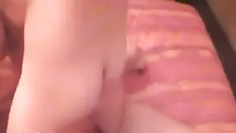 Amateur French Brunette First Threesome Gangbang