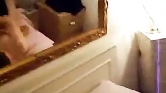 French MILF Homemade Threesome with Stockings and Garter