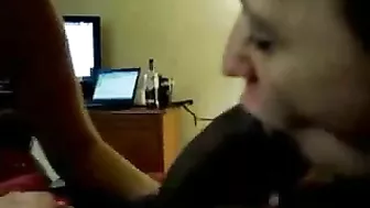 Black Cock Threesome Blowjob GroupSex with Interracial College Sucking