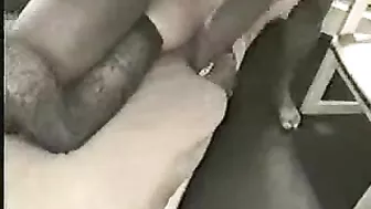 Black Wife Gets Gangbanged by BBC & Big Cocks in Homemade Threesome