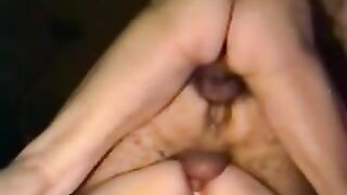 MILF Bisexual Threesome Anal Gangbang with French Fries
