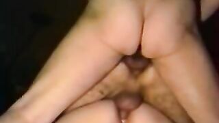 MILF Bisexual Threesome Anal Gangbang with French Fries