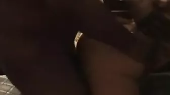 Black Interracial Swinger Mom Gets Bred in Amateur Homemade Threesome Cumshot