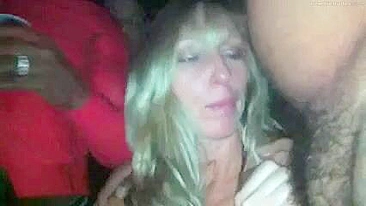 Amateur Blonde Slut Wild Swinger Gangbang Party