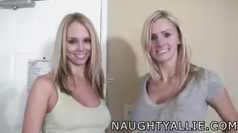Blonde MILFs Swap Cum with Hubbies' Blowjobs & Swallowing