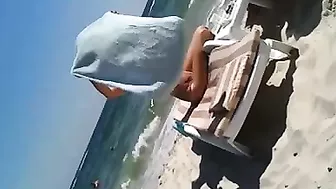 Topless Beach Voyeur XXX Clip Featuring an Amazing Blonde Wife Slut Selfie