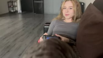 I watched porn with a my cousin and cum in sweet warm mouth