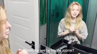 Sis Gives BJ and Let Herself be Fucked 'til Mommy & Daddy Get Home!