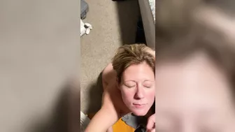 Wife's Delight - Hubby Gives Her Facial After Jerking Off