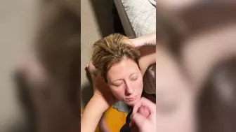 Wife's Delight - Hubby Gives Her Facial After Jerking Off