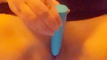Hot wife sucks and rides toy for stranger on the internet while cuckold husband watches