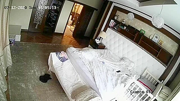 While mom is not at home! IP Cam Exposed Incest at Home